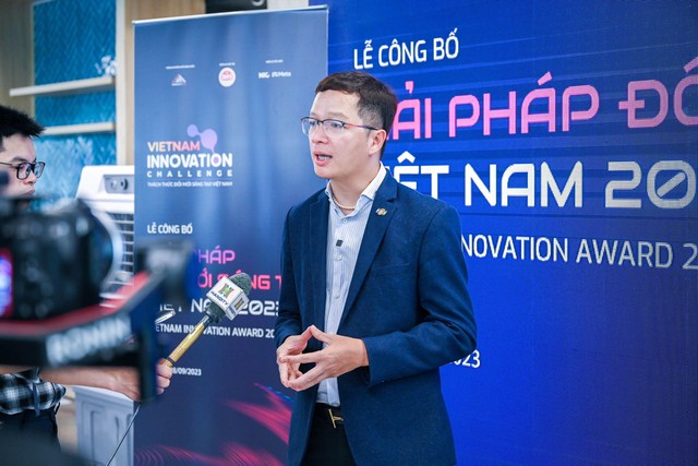 Ông Trần Đăng Hòa - Chủ tịch FPT IS thể hiện cam kết đồng hành thúc đẩy đổi mới sáng tạo tại Việt Nam.