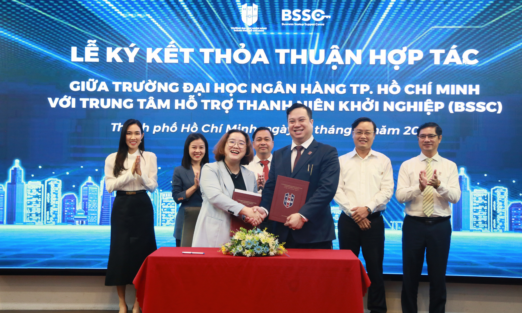 BSSC ky ket MOU voi Dai học Ngan Hang - Business Startup Support Centre tin tuc